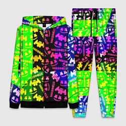 Женский костюм Marshmello pattern neon steel