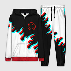 Женский костюм Нирвана глитч огонь