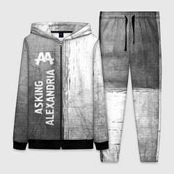 Женский 3D-костюм Asking Alexandria - grey gradient по-вертикали, цвет: 3D-черный