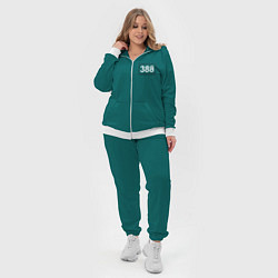 Женский 3D-костюм Игрок 388 - Игра в кальмара, цвет: 3D-белый — фото 2