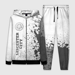 Женский 3D-костюм Leicester City - white gradient по-вертикали, цвет: 3D-черный