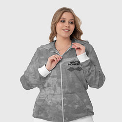 Женский 3D-костюм Arctic Monkeys - серый бетон, цвет: 3D-белый — фото 2