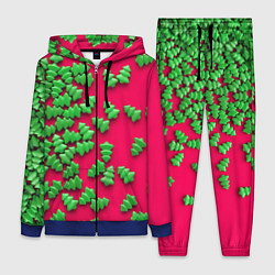 Женский 3D-костюм Веселые елочки, цвет: 3D-синий