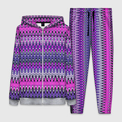 Женский костюм Сиренево-розовый узоры