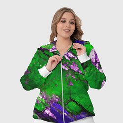 Женский 3D-костюм A purple mineral in a green stone, цвет: 3D-белый — фото 2