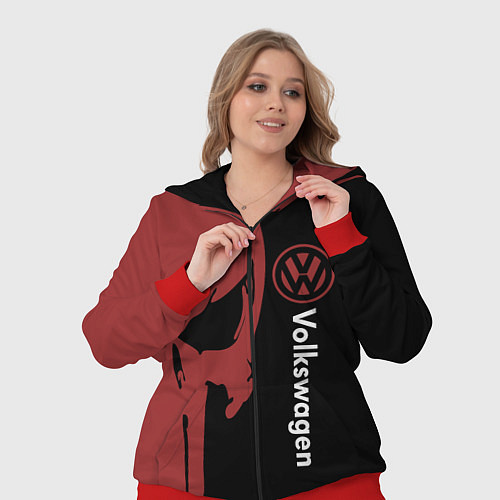 Женский костюм Volkswagen и череп / 3D-Красный – фото 3