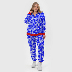Женский 3D-костюм Nirvana logo blue, цвет: 3D-красный — фото 2