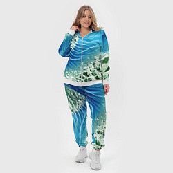 Женский 3D-костюм Берег и синие волны, цвет: 3D-белый — фото 2