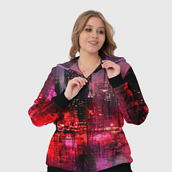 Женский 3D-костюм Огни города мастихином - нейросеть, цвет: 3D-черный — фото 2