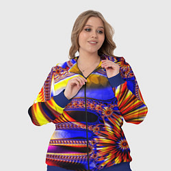 Женский 3D-костюм Психоделика стекло, цвет: 3D-синий — фото 2