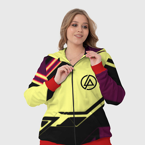 Женский костюм Linkin park geometry steel / 3D-Красный – фото 3