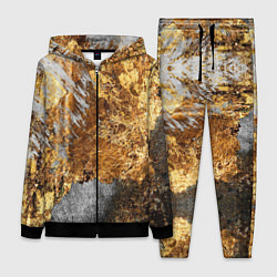 Женский 3D-костюм Текстура золота и бетона, цвет: 3D-черный