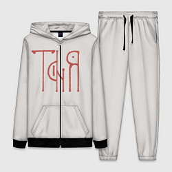 Женский костюм Таня - красная надпись вязью