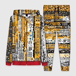 Женский костюм Cyberpunk pattern yellow