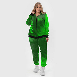 Женский 3D-костюм FAW - green gradient вертикально, цвет: 3D-черный — фото 2