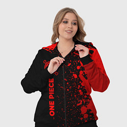 Женский 3D-костюм One Piece - red gradient по-вертикали, цвет: 3D-черный — фото 2