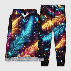 Женский костюм Неоновые разноцветные перья