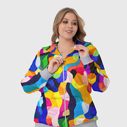 Женский 3D-костюм Лоскутная абстракция, цвет: 3D-меланж — фото 2