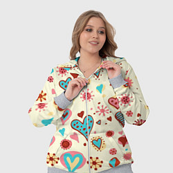 Женский 3D-костюм Цветные сердечки, цвет: 3D-меланж — фото 2