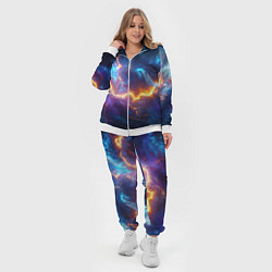 Женский 3D-костюм Космическая молния текстура, цвет: 3D-белый — фото 2