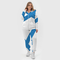 Женский 3D-костюм Военно-морской флот: Андреевский флаг, цвет: 3D-белый — фото 2