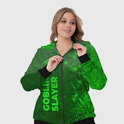 Женский 3D-костюм Goblin Slayer - green gradient по-вертикали, цвет: 3D-черный — фото 2