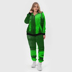 Женский 3D-костюм Megadeth - green gradient по-вертикали, цвет: 3D-черный — фото 2