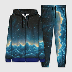 Женский костюм Облака и черное небо текстура