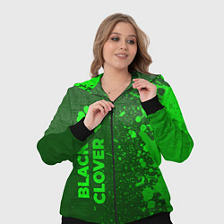 Женский 3D-костюм Black Clover - green gradient по-вертикали, цвет: 3D-черный — фото 2