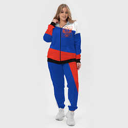 Женский 3D-костюм Россия флаг с гербом, цвет: 3D-черный — фото 2