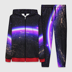 Женский 3D-костюм Планета и неоновое свечение, цвет: 3D-красный