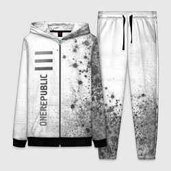 Женский 3D-костюм OneRepublic - white gradient по-вертикали, цвет: 3D-черный