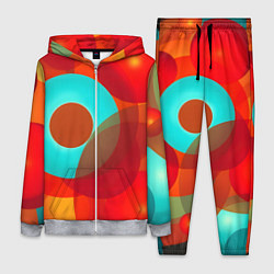 Женский костюм Оптическая абстракция с кругами