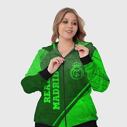 Женский 3D-костюм Real Madrid - green gradient вертикально, цвет: 3D-черный — фото 2