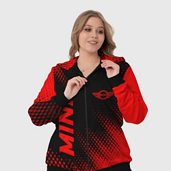 Женский 3D-костюм Mini - red gradient вертикально, цвет: 3D-черный — фото 2