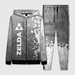 Женский 3D-костюм Zelda - grey gradient по-вертикали, цвет: 3D-черный
