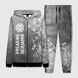 Женский 3D-костюм Breaking Benjamin - grey gradient по-вертикали, цвет: 3D-черный