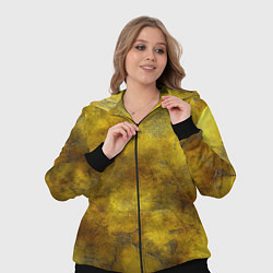 Женский 3D-костюм Золотая ржавая текстура, цвет: 3D-черный — фото 2