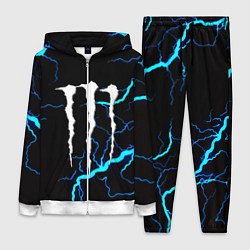 Женский костюм Monster energy неоновые молнии