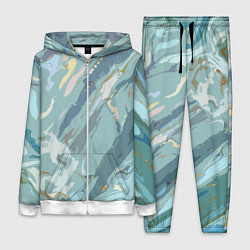 Женский костюм Холодный голубой абстракция