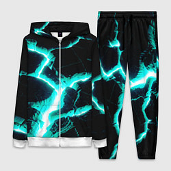 Женский костюм Color light blue black