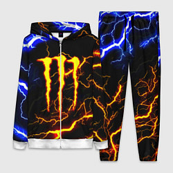 Женский 3D-костюм Monster energy шторм, цвет: 3D-белый
