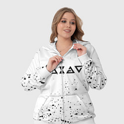 Женский 3D-костюм Ведьмак брызги красок, цвет: 3D-белый — фото 2