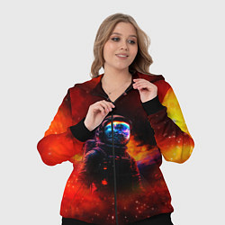 Женский 3D-костюм Космос огненный, цвет: 3D-черный — фото 2