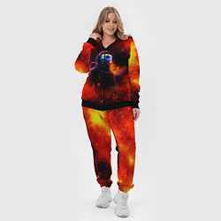 Женский 3D-костюм Космос огненный, цвет: 3D-черный — фото 2