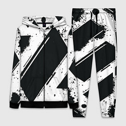 Женский костюм Color black white