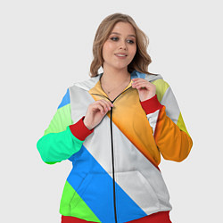 Женский 3D-костюм Striped, цвет: 3D-красный — фото 2