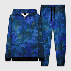 Женский 3D-костюм Абстракция - blue uniform camouflage, цвет: 3D-черный