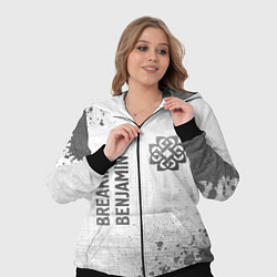 Женский 3D-костюм Breaking Benjamin - white gradient вертикально, цвет: 3D-черный — фото 2