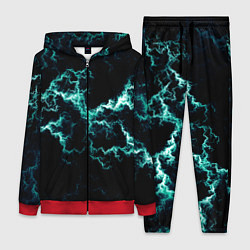 Женский костюм Lightning light blue glow